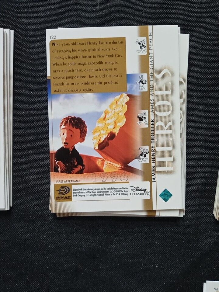 Upper Deck 2003 Disney Treasures Series Heroes x33 Trading Cards -(5744)