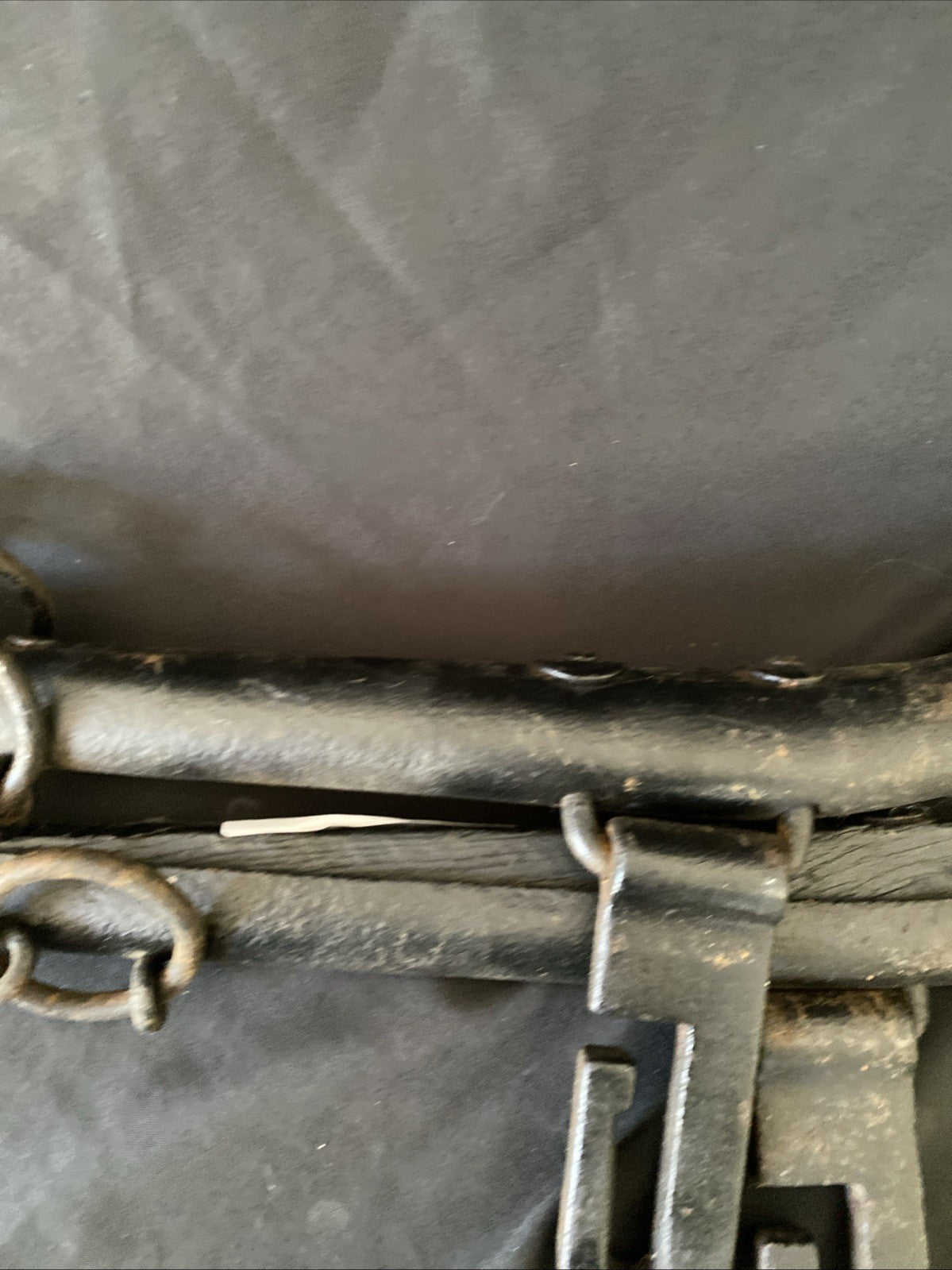 Antique PAIR Horse Tack Harness Hames Carriage Cart Wood Iron Wall Hanging