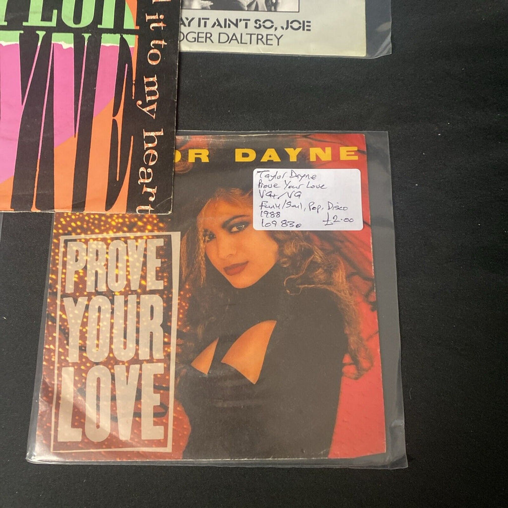 Vinyl Records 7" Singles 6 x 1980's Taylor Dayne / Roger Daltrey - (9477)