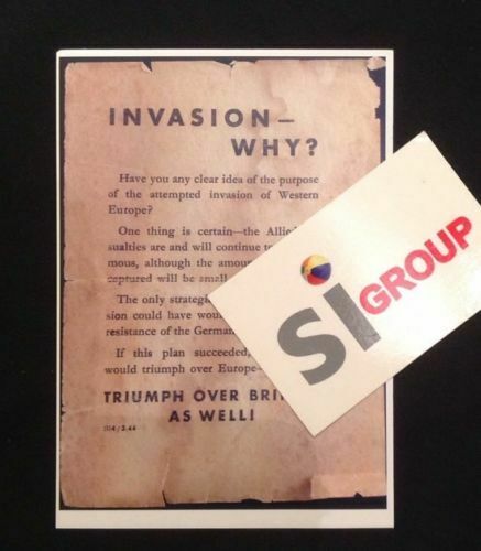Propaganda Leaflets - WWII - REPLICAS of 3 Dropped By Germany - War Memorabilia