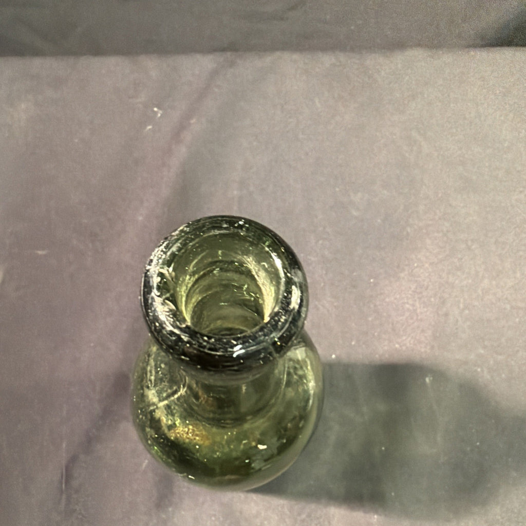 Antique Glass Bottle Albert Harrison Hotel Llanfairfechan Wales 20cm tall 1800's - (2012)