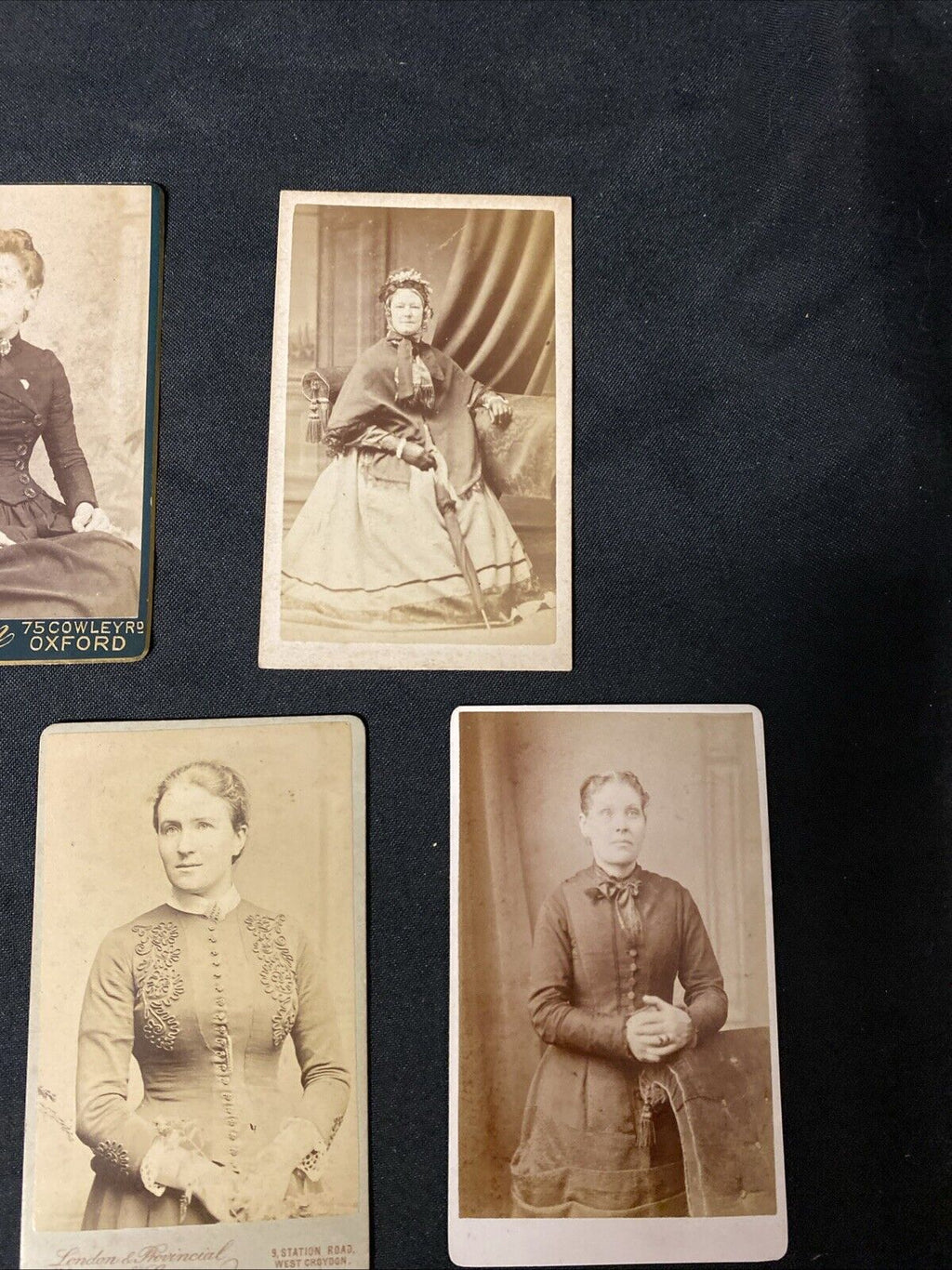 Victorian Carte De Vista CDV's x 5 Features Ladies Nice lot, London - (5445)