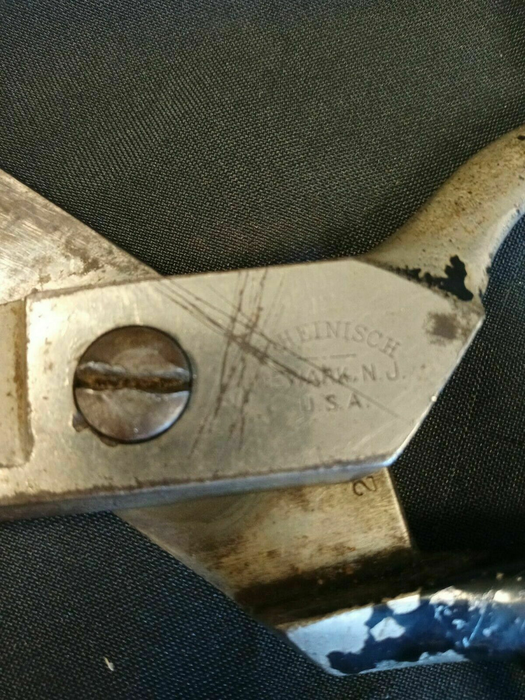 Antique Tailors Shears Scissors  R. Heinisch Newark N.J USA 1835  - (7927)