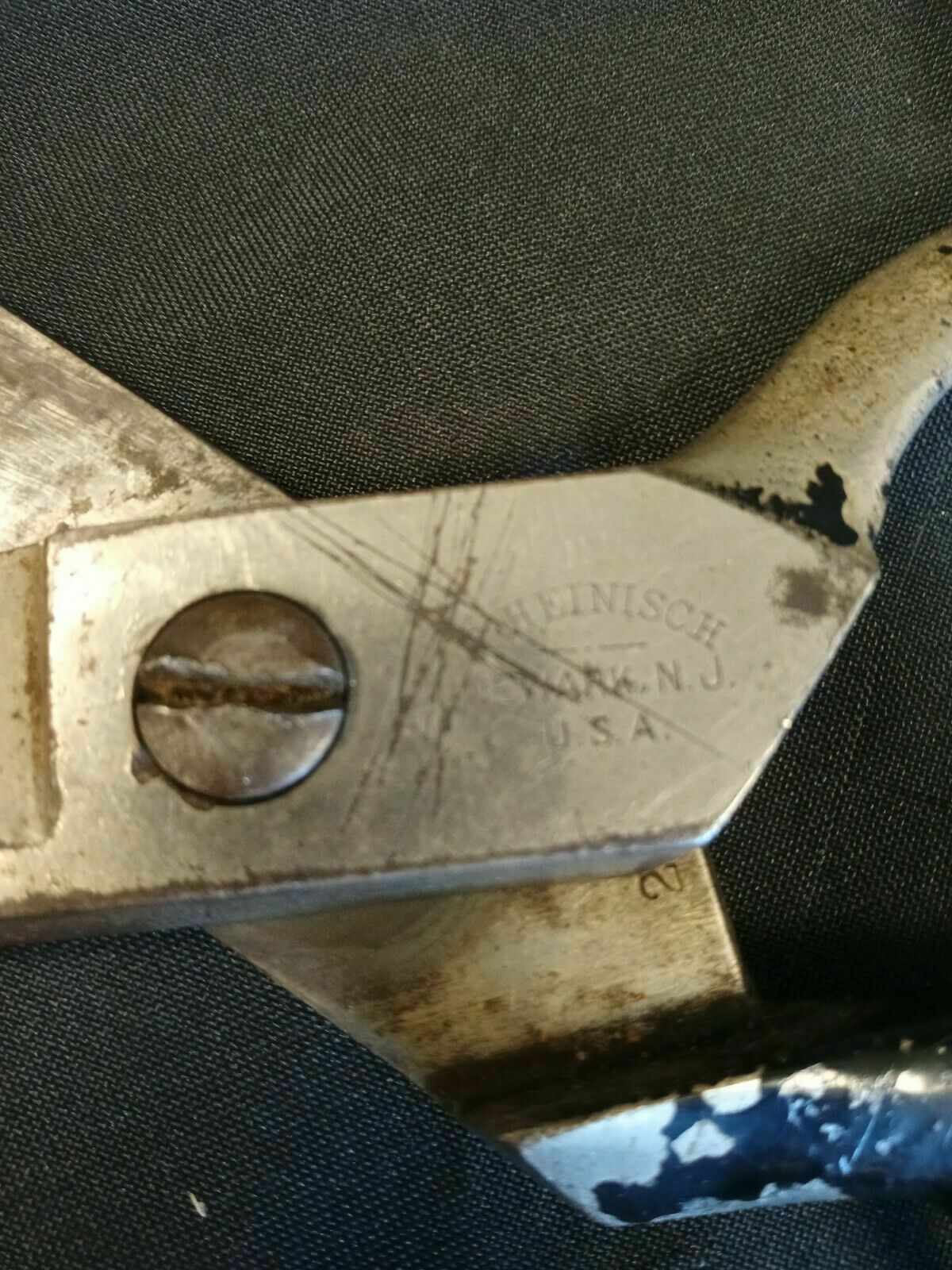 Antique Tailors Shears Scissors  R. Heinisch Newark N.J USA 1835  - (7927)