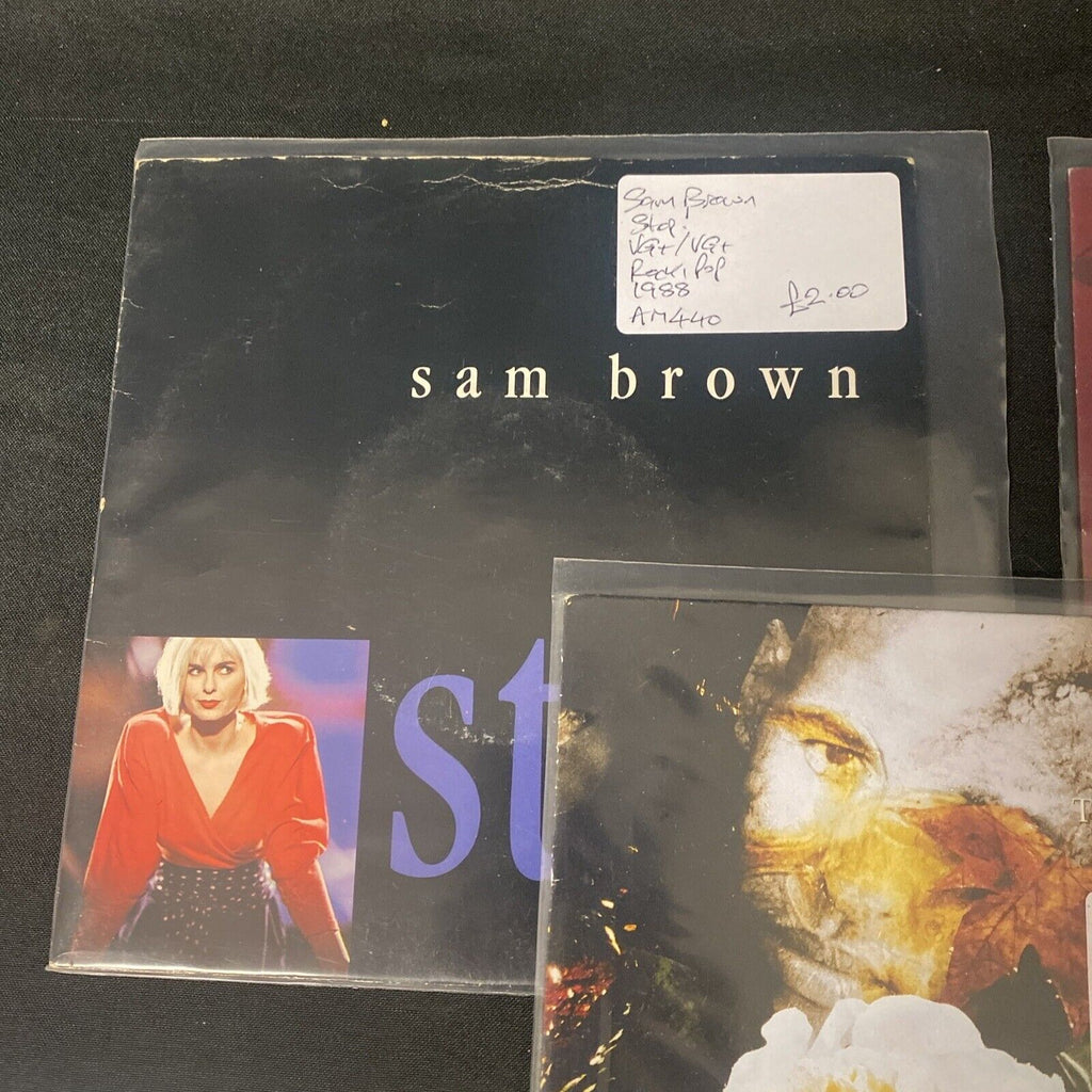 Vinyl Records 7" Singles 5 x 1980's The Christians, Clanned, Sam Brown -(9469