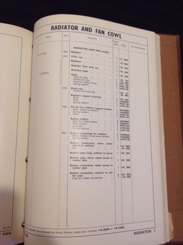 B.M.C. 7-Ton Truck Parts List - The Austin Motor Co Ltd - 1956 -Unused Book (339