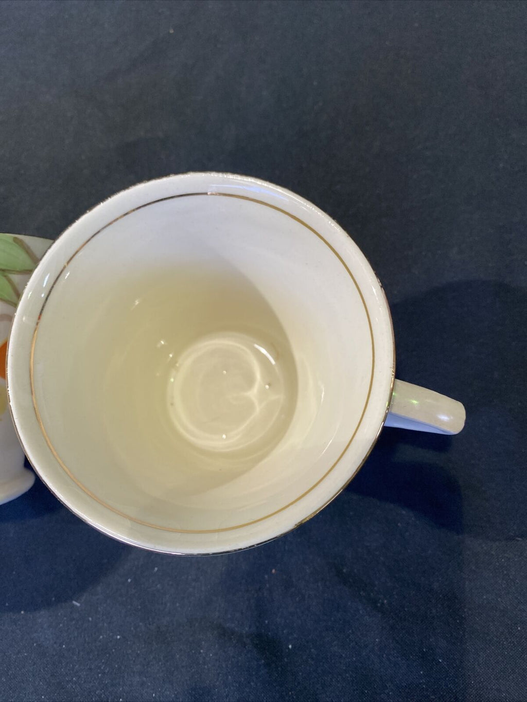 Antique Art Deco 1930's Crownford Ford & Sons 3 x Tea Cups - (8487)