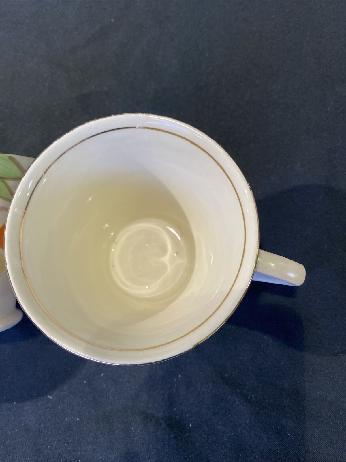 Antique Art Deco 1930's Crownford Ford & Sons 3 x Tea Cups - (8487)