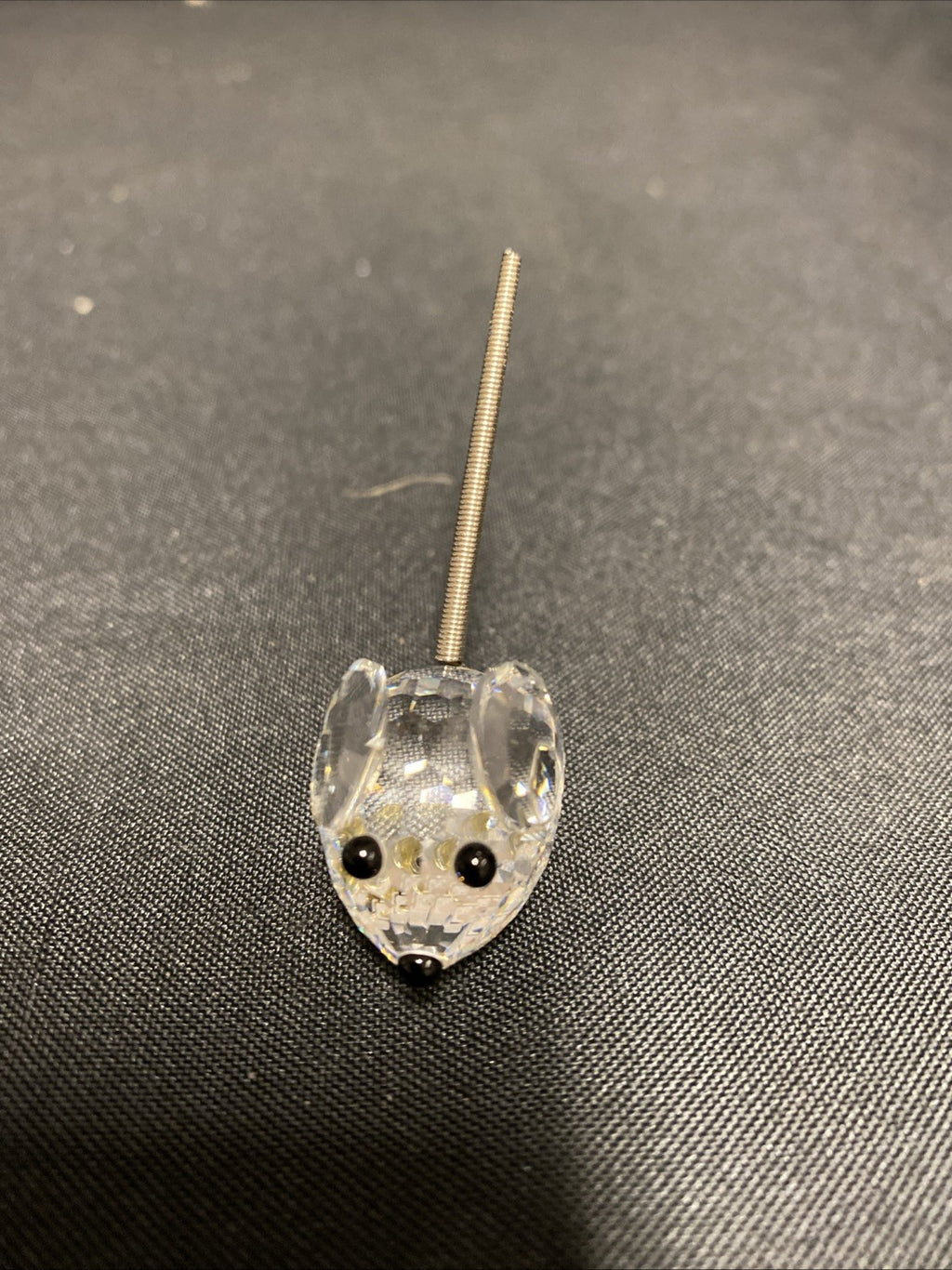 Swarovski Silver Crystal small Mouse with springy tail - No box - (1614)