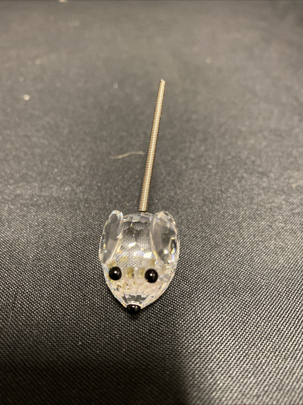 Swarovski Silver Crystal small Mouse with springy tail - No box - (1614)