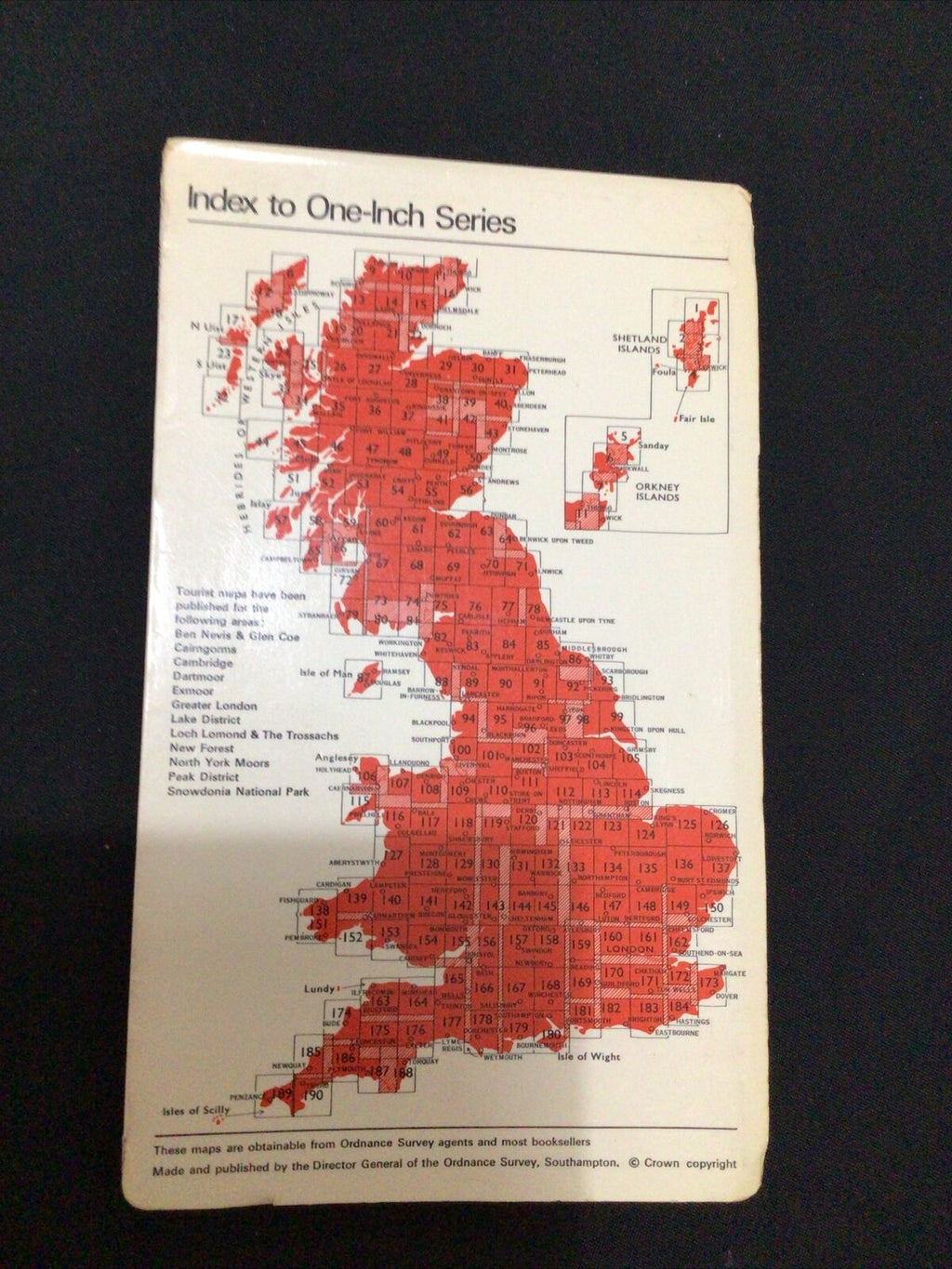 MAP - Ordnance Survey 1 inch 1967 One inch Hereford #142 - (8653)