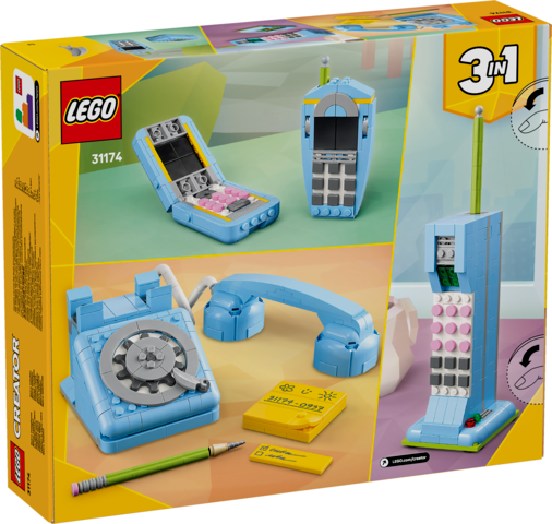 LEGO Creator 3 in 1 - Retro Telephone or Mobile Phone or Cordless Phone - 31174