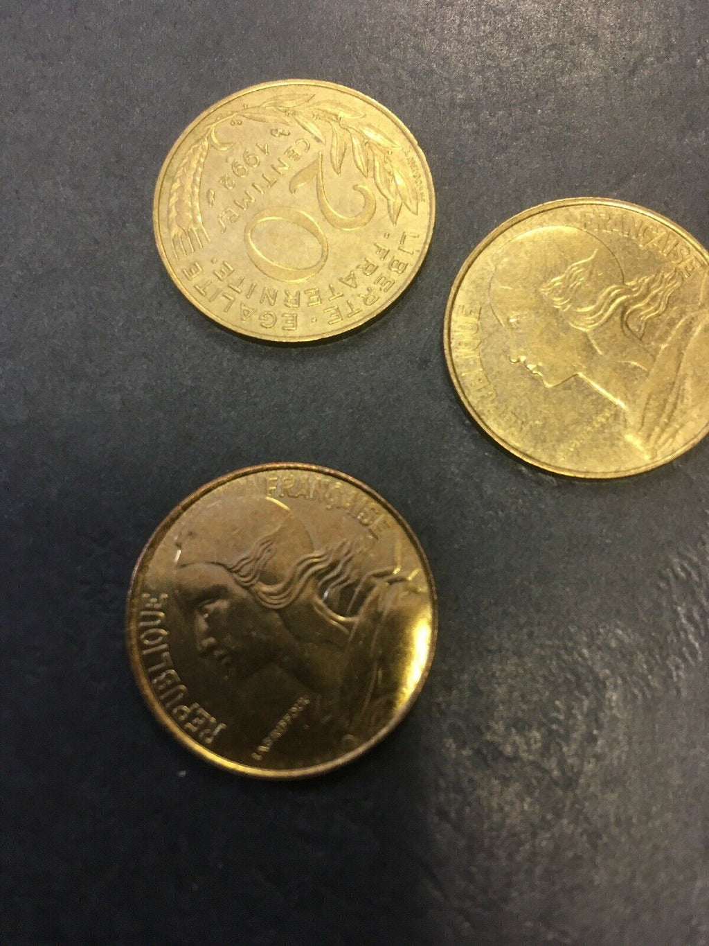 France 20 Centimes Coins Marianne x 5 - All 1990's - (2748)