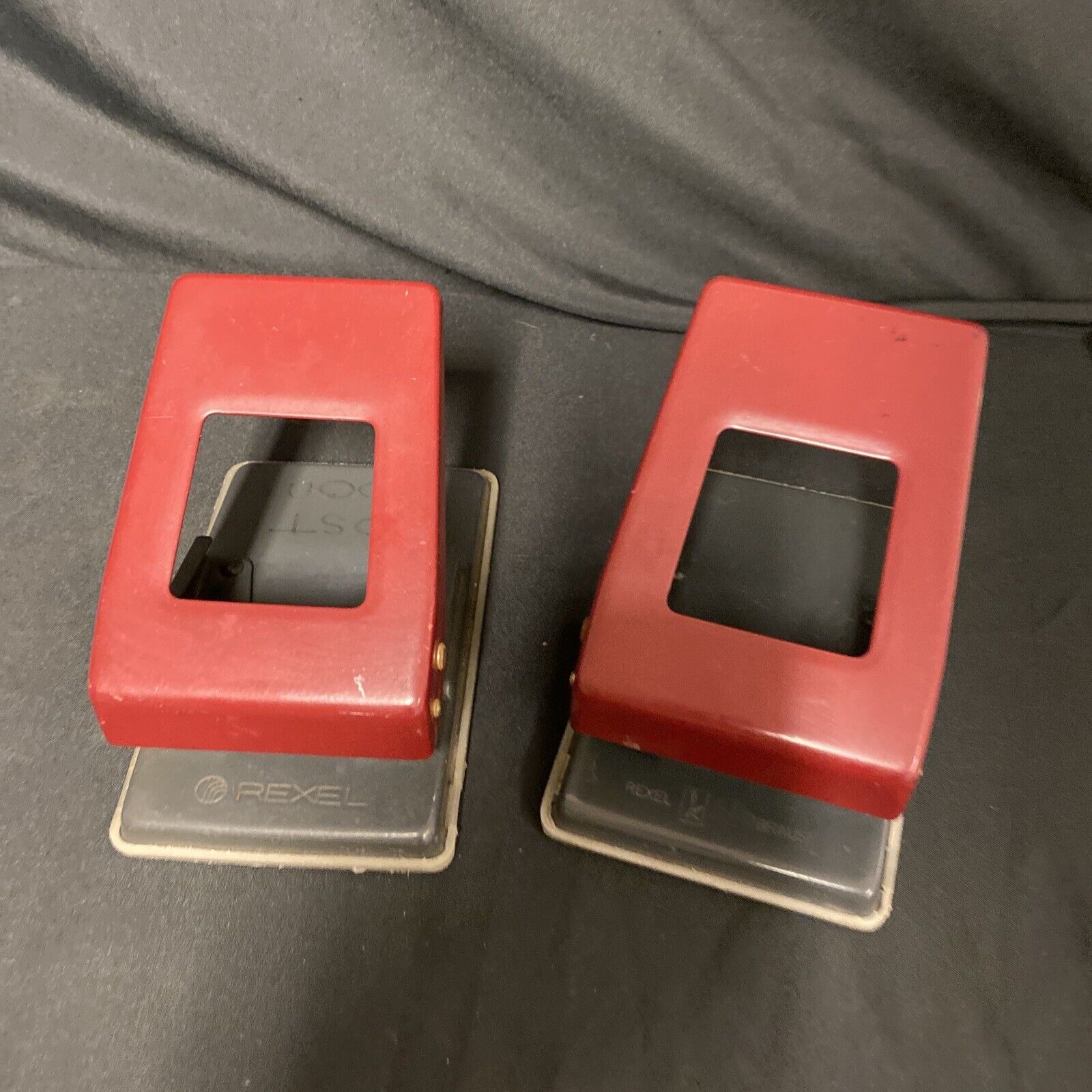 REXEL Vintage German Made Hole Punchs Pair (2) prop Collectors - (9063)
