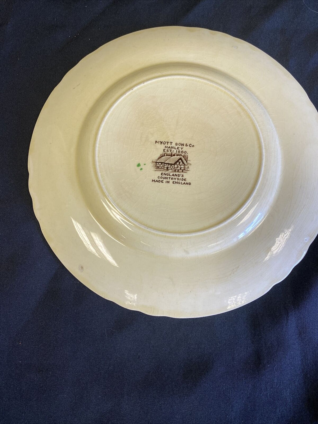 MYOTT Son & Co England's Countryside 2x 23cm Plates Vintage design - (7566)