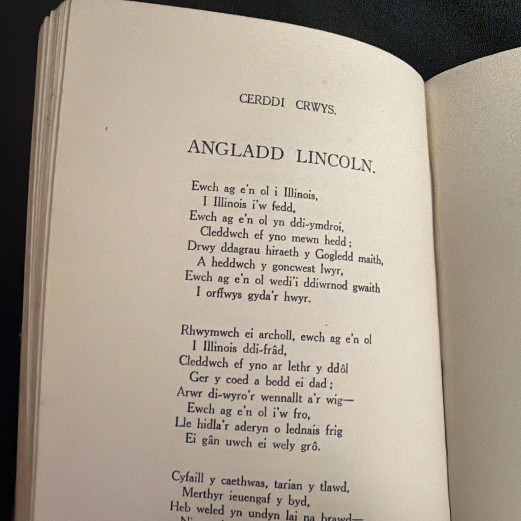 Cerddi Crwys, William Williams - Welsh Language book - (1888)