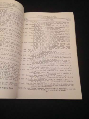 Massey - Harris Company - Repair parts lists for No 11 Drill 1939 (1266)