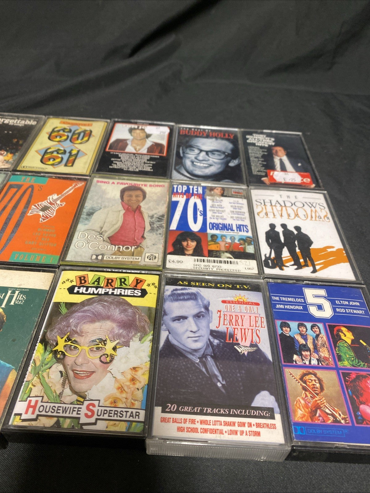 20 Cassette tapes Mainly 60's / 70's Tom Jones Bennett Shadows - (1742)