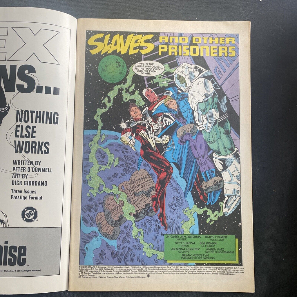 COMIC - DC Comics DARKSTARS Hawk War - Feb 1993 - New York - (8821)