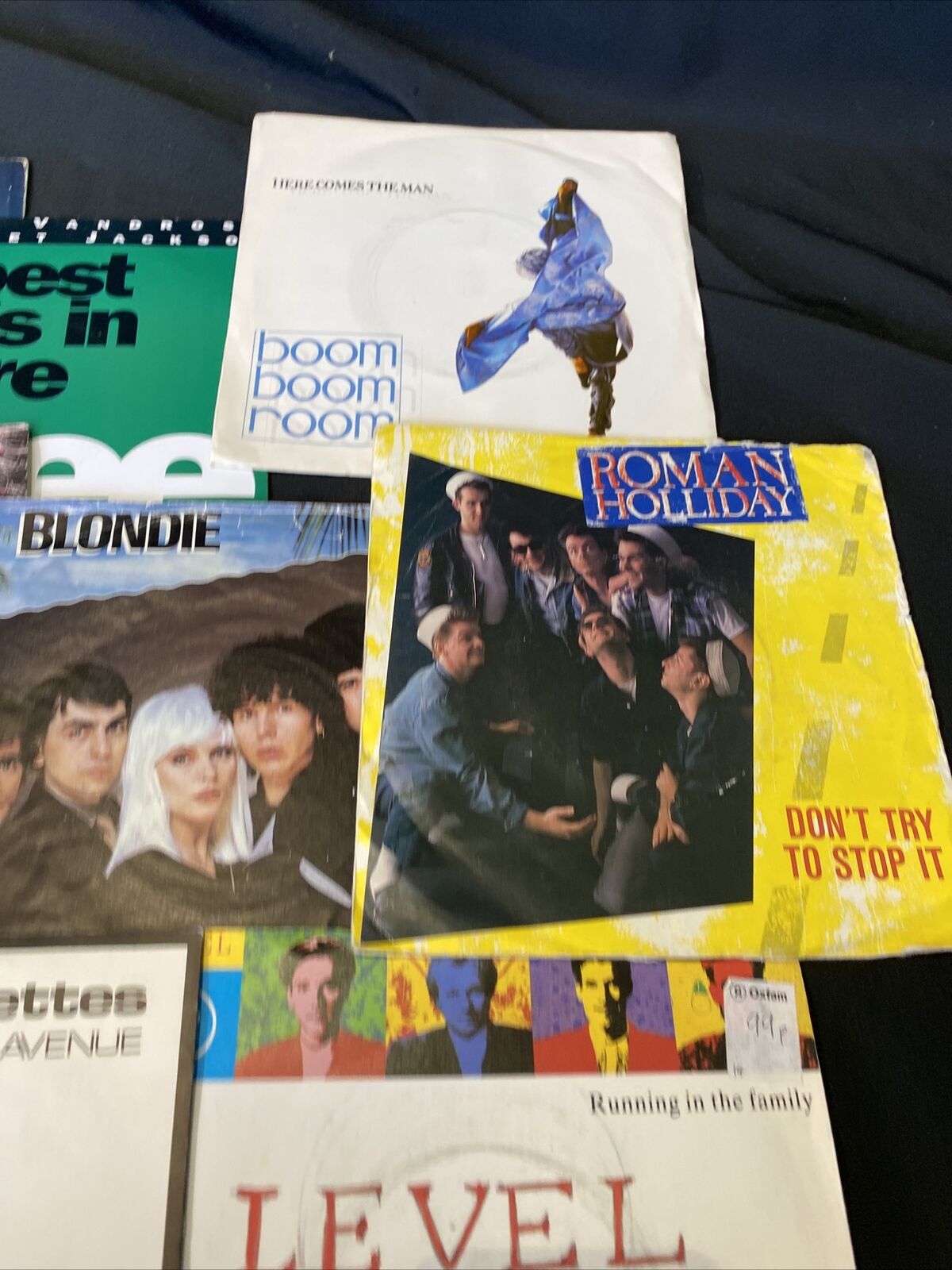Vintage 1980's 7" Singles x12  Blondie Level 42 Roman Holiday + More (8359