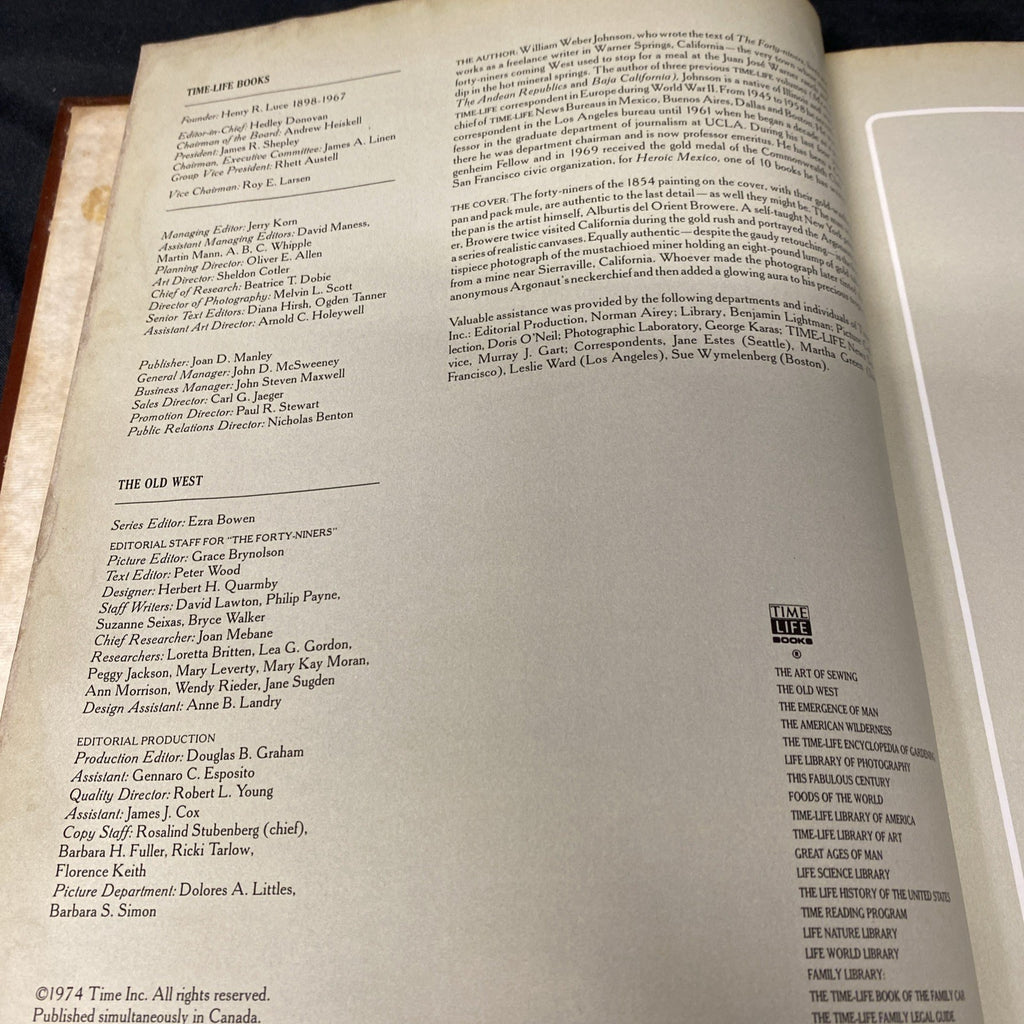 Book - The Old West - The Forty-Niners - Time Life Books - (1556)