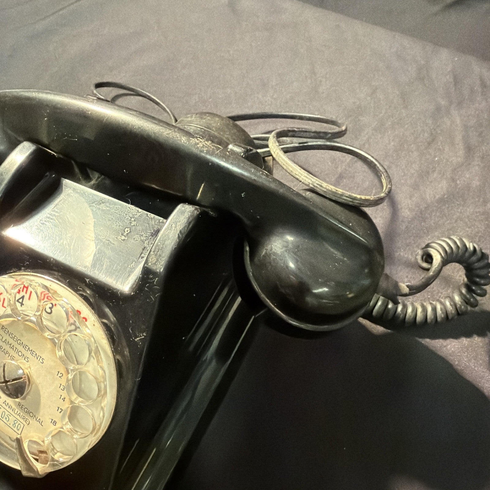 Ericsson French P.T.T 331-1 1946 Bakelite Rotary Dial Telephone - (2009)