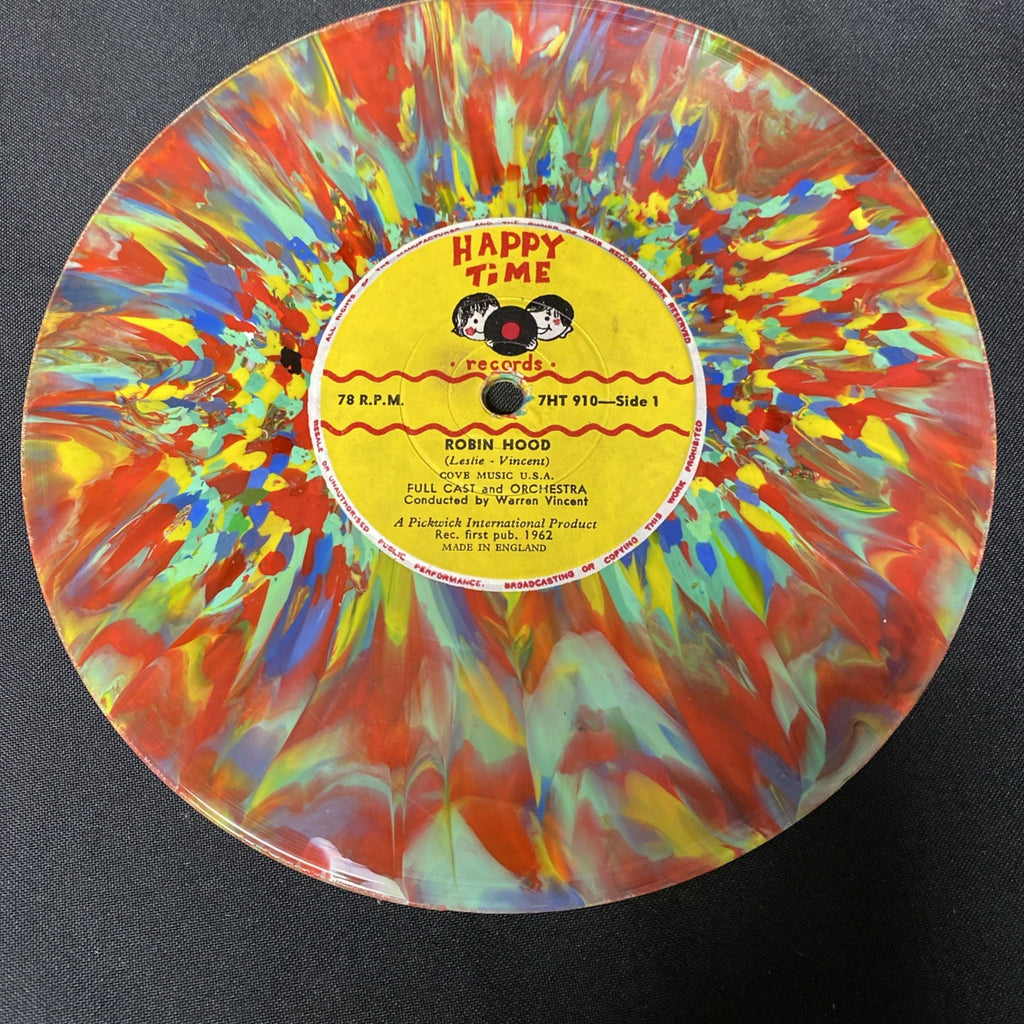 VINYL RECORD - Happy Time Records Robin Hood etc 7" MULTI COLOUR VINYL - (1444)
