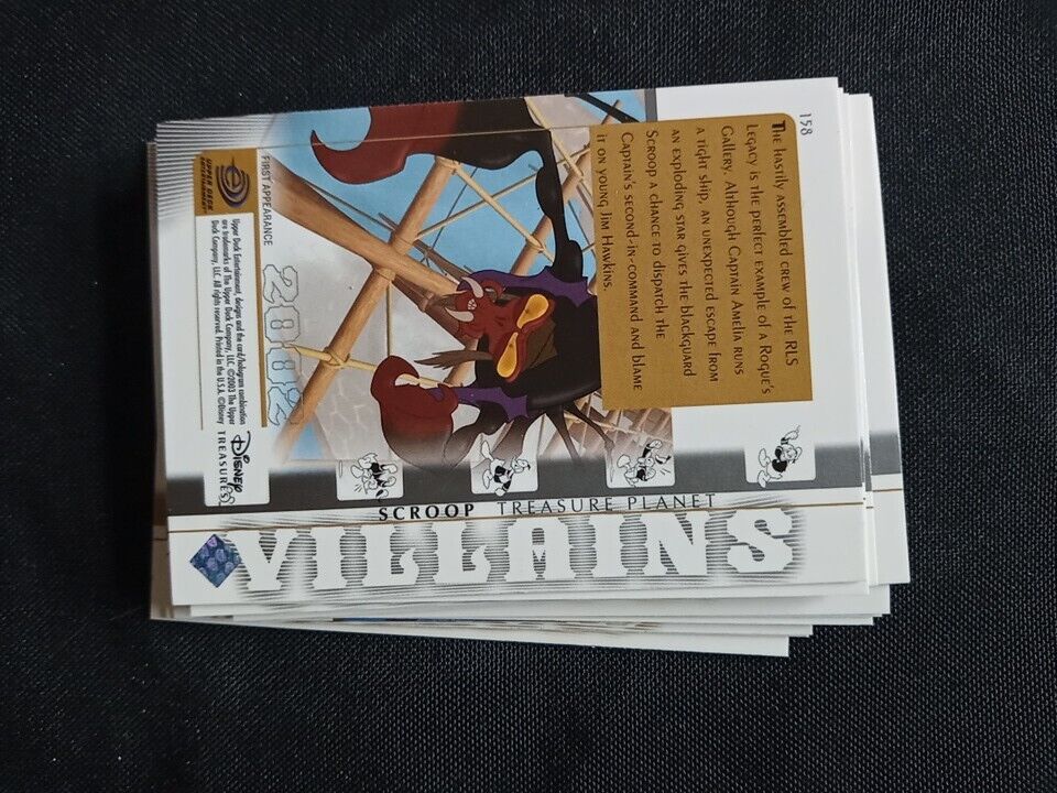 Upper Deck 2003 Disney Treasures Series Set 13 missing x 77 Trading Cards (5741)
