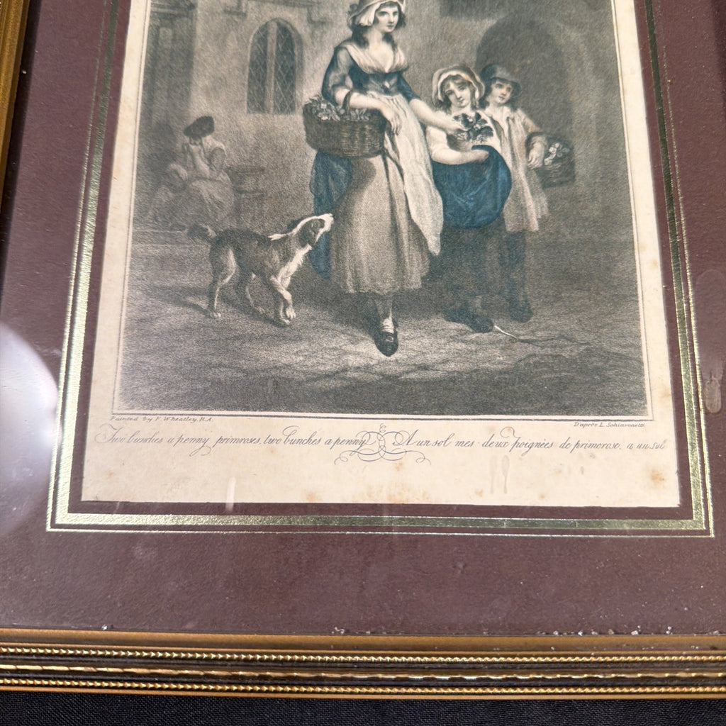 F Wheatley & Schiavonetti Cries of London engraving "Two Bunches a penny"  (2021)
