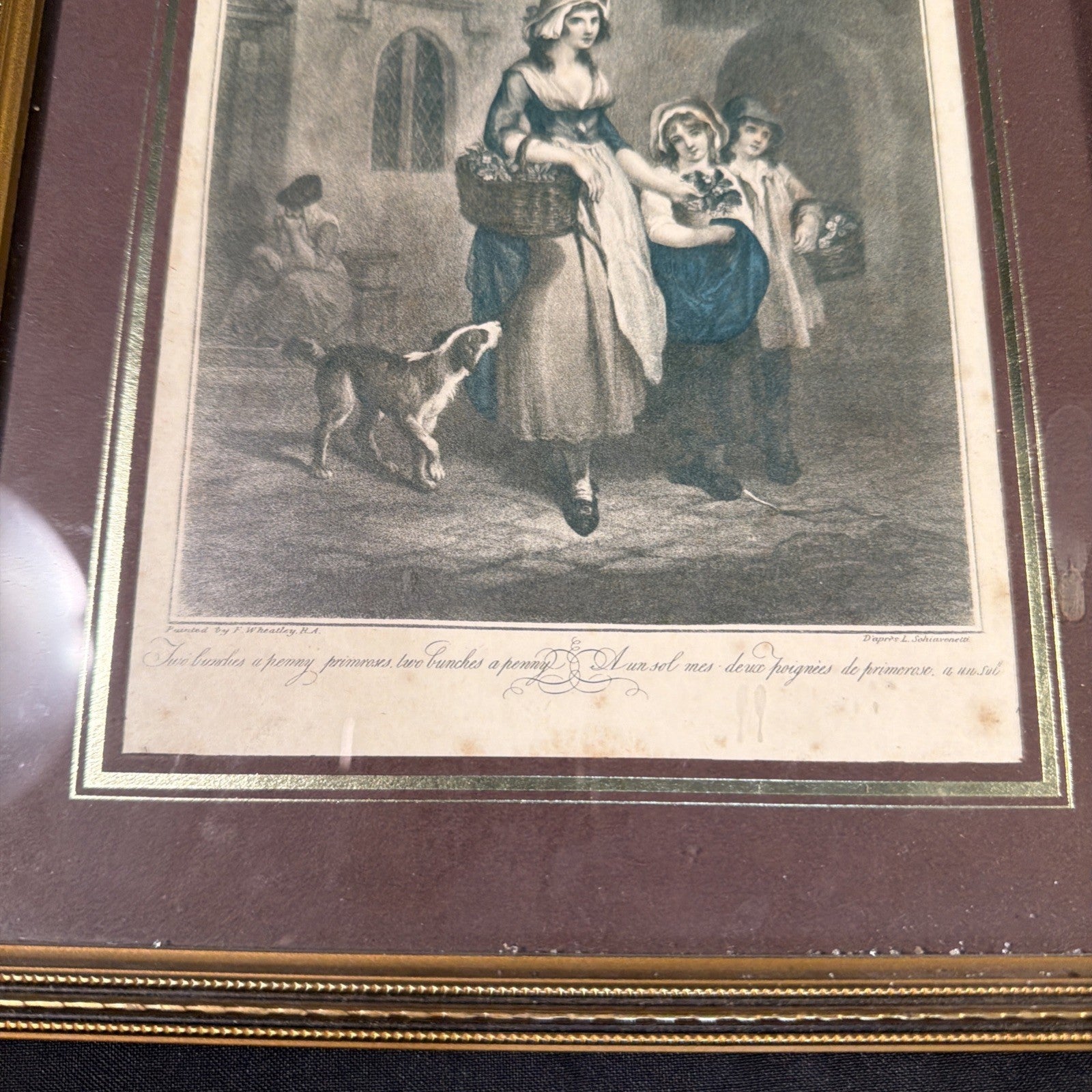 F Wheatley & Schiavonetti Cries of London engraving "Two Bunches a penny"  (2021)
