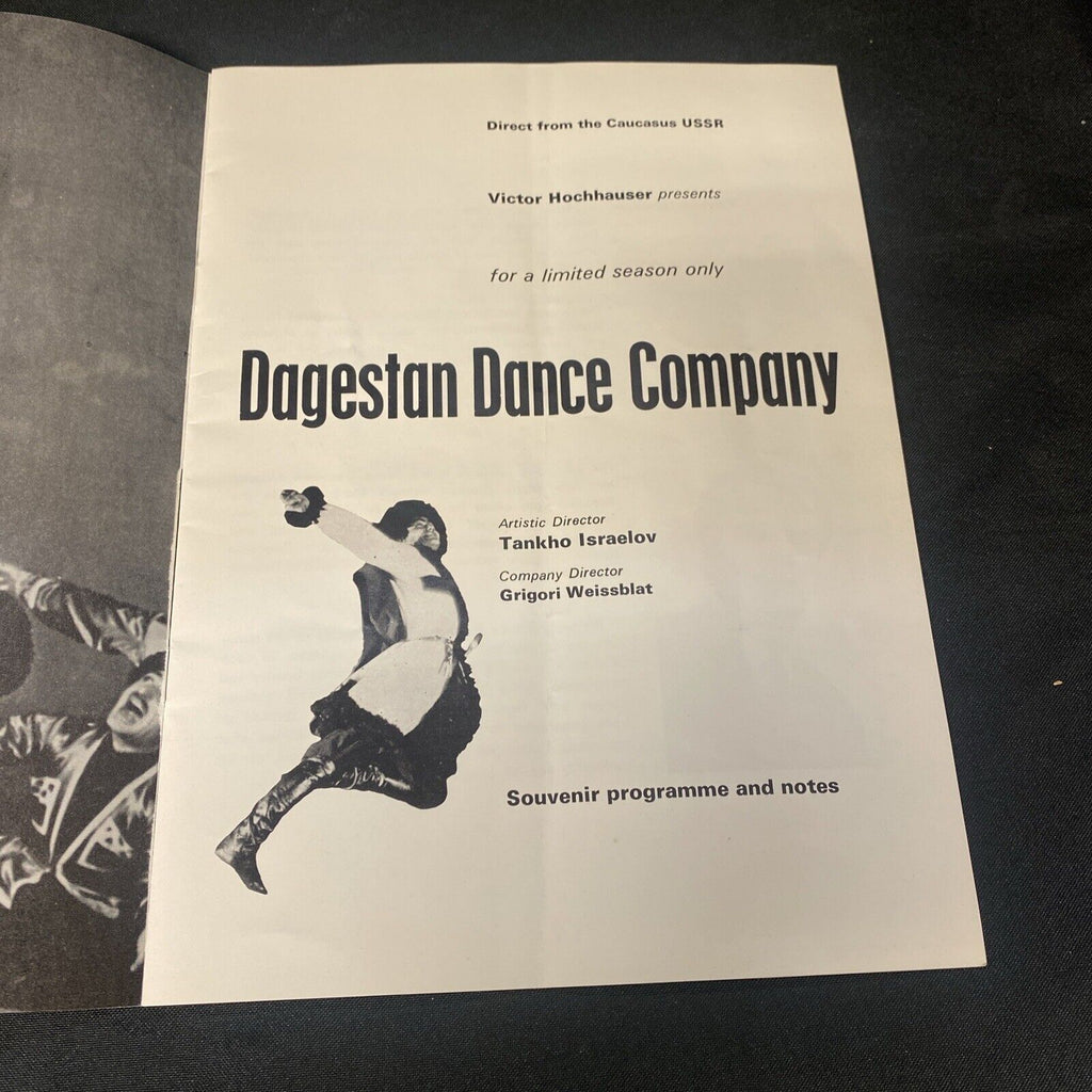 Tour Programme Dagestan Dance company Lezginka - Caucasus U.S.S.R 1960's (5005)