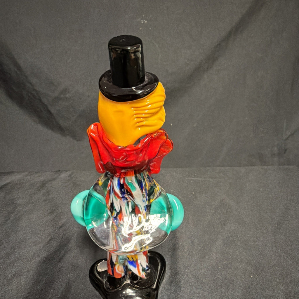 Genuine 1960's Murano Glass Clown with Guitar 10" with label Musician - (1962)