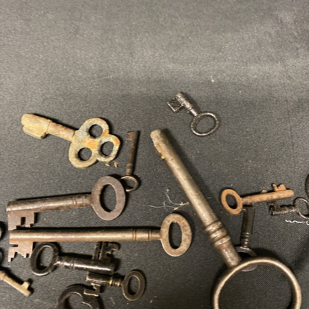 Vintage Key Lot of 20 Old Barrel Skeleton Keys Crafts Jewellery - (1364)