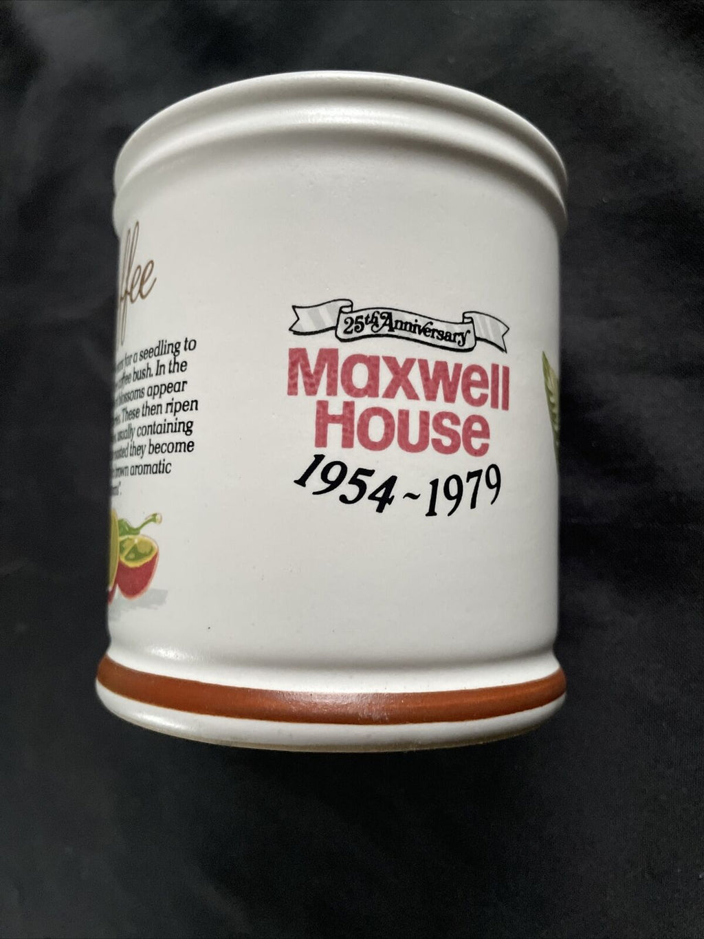 Denby Maxwell House 1954-1979 limited Edition 25th Anniversary Coffee Mug - 9398
