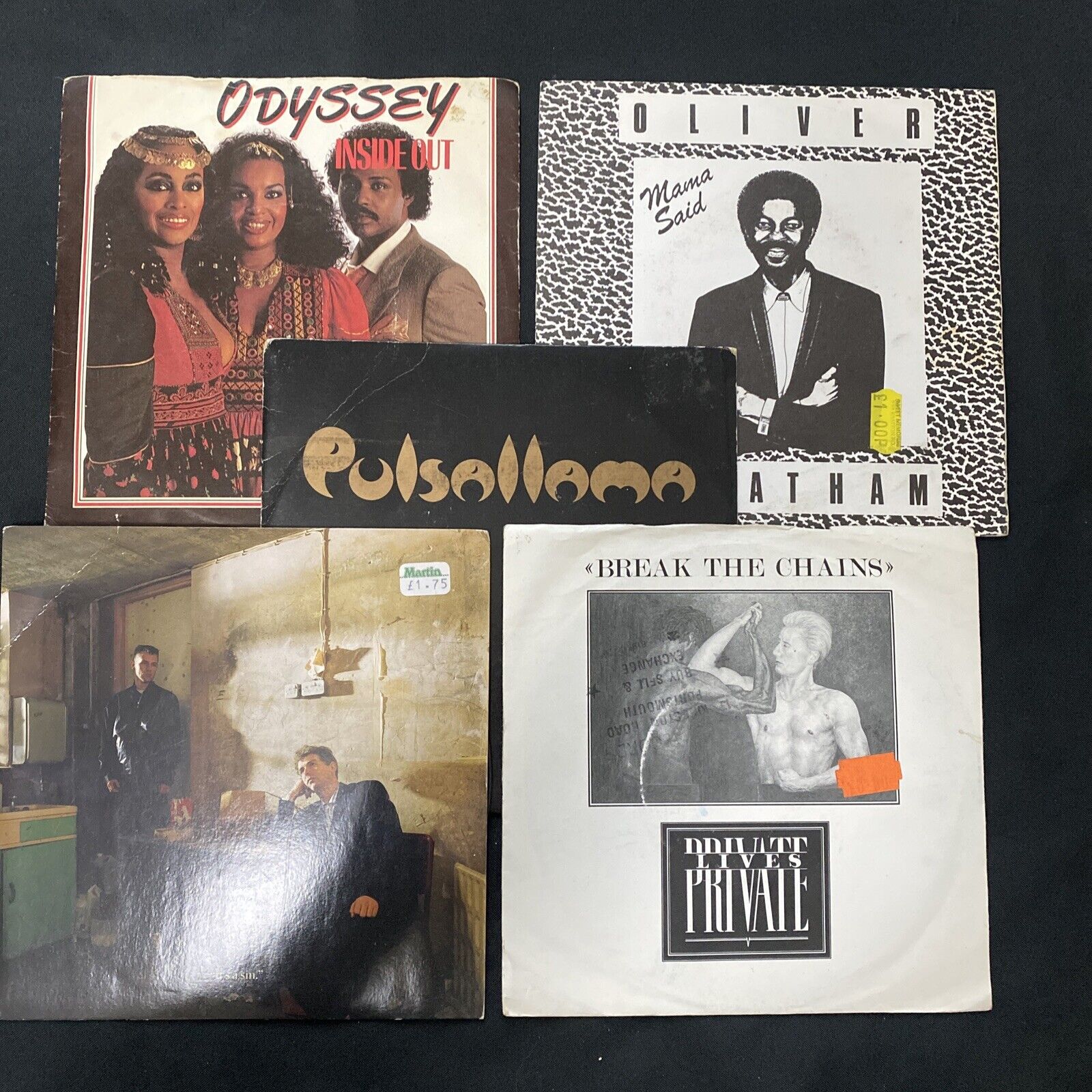 Vinyl Records 7" Singles 5 x 1980's Pet Shop Boys, Pulsallama, Odyssey (9456)