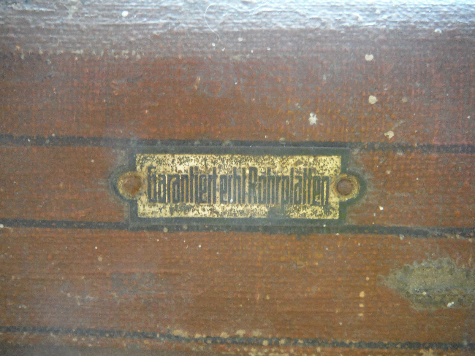 Vintage Luggage Trunk - Original - Garantiert Echt Rohrplatten 1900's (777)