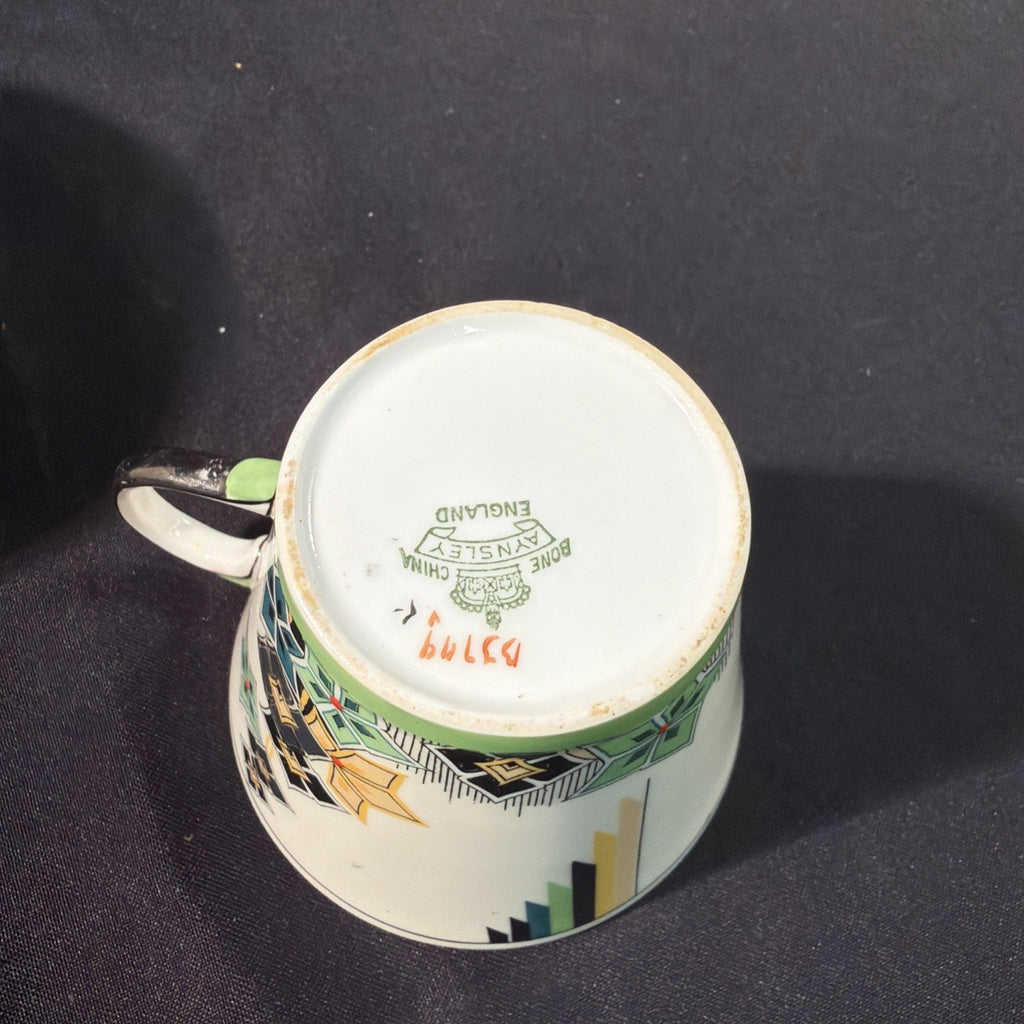 Aynsley England Bone China Art Deco 1930's Tea Cup and Sugar Bowl - (2095)