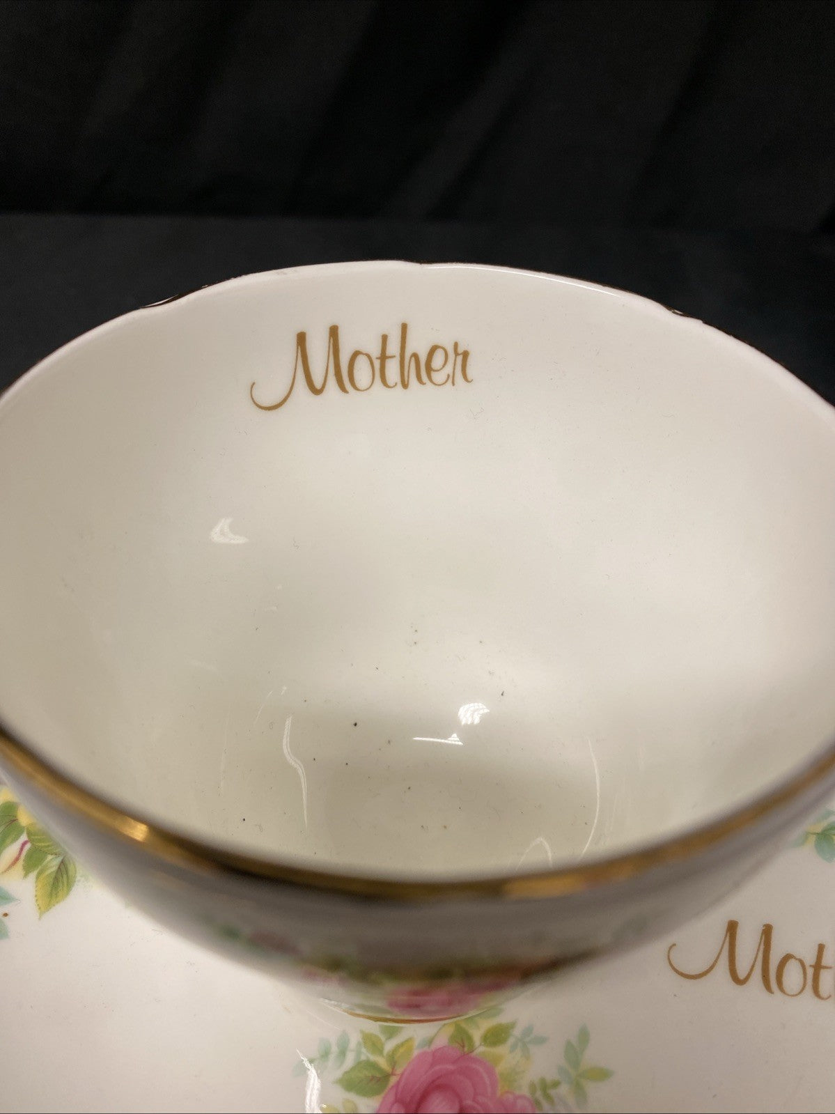 Vintage Duchess Fine China Roses "Mother" Cup and Saucer - (1594)