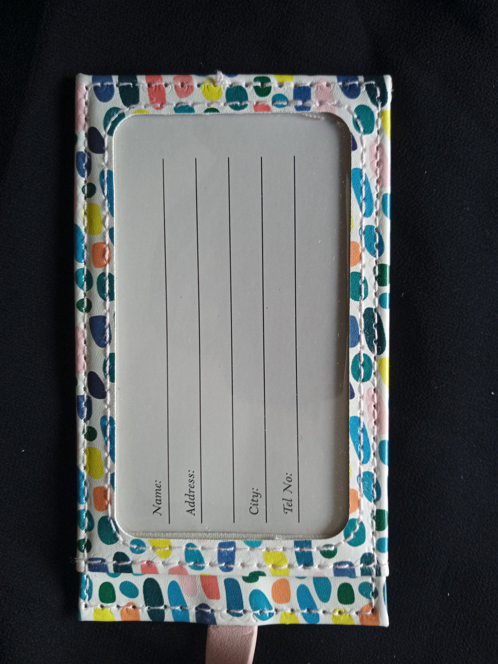 BULK BUY 24 x Luggage Tag - Sturdy and private  perfect for holidays Riviera Design