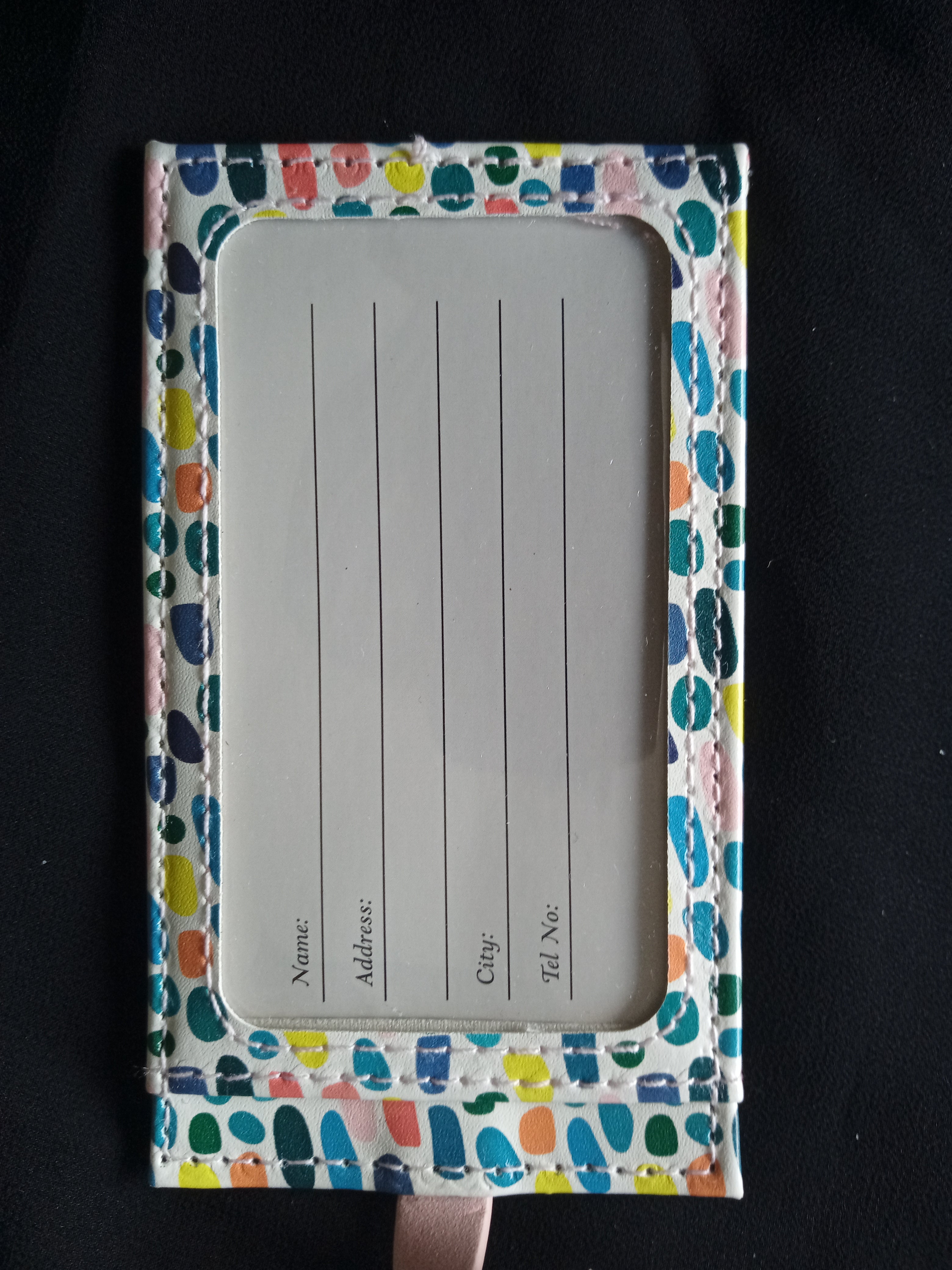 BULK BUY 24 x Luggage Tag - Sturdy and private  perfect for holidays Riviera Design