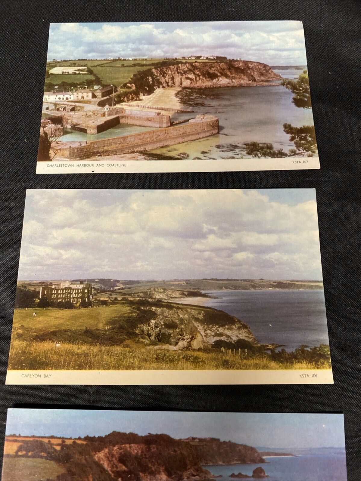 1960's postcards of Cornwall, Charlestown, Carlyon, Duporth St Austell - (5503)