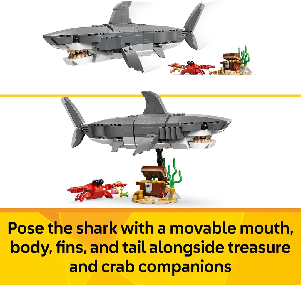 LEGO Creator 3 in 1 - Fierce Shark with Treasure / Angler Fish / Manta Ray - 31381