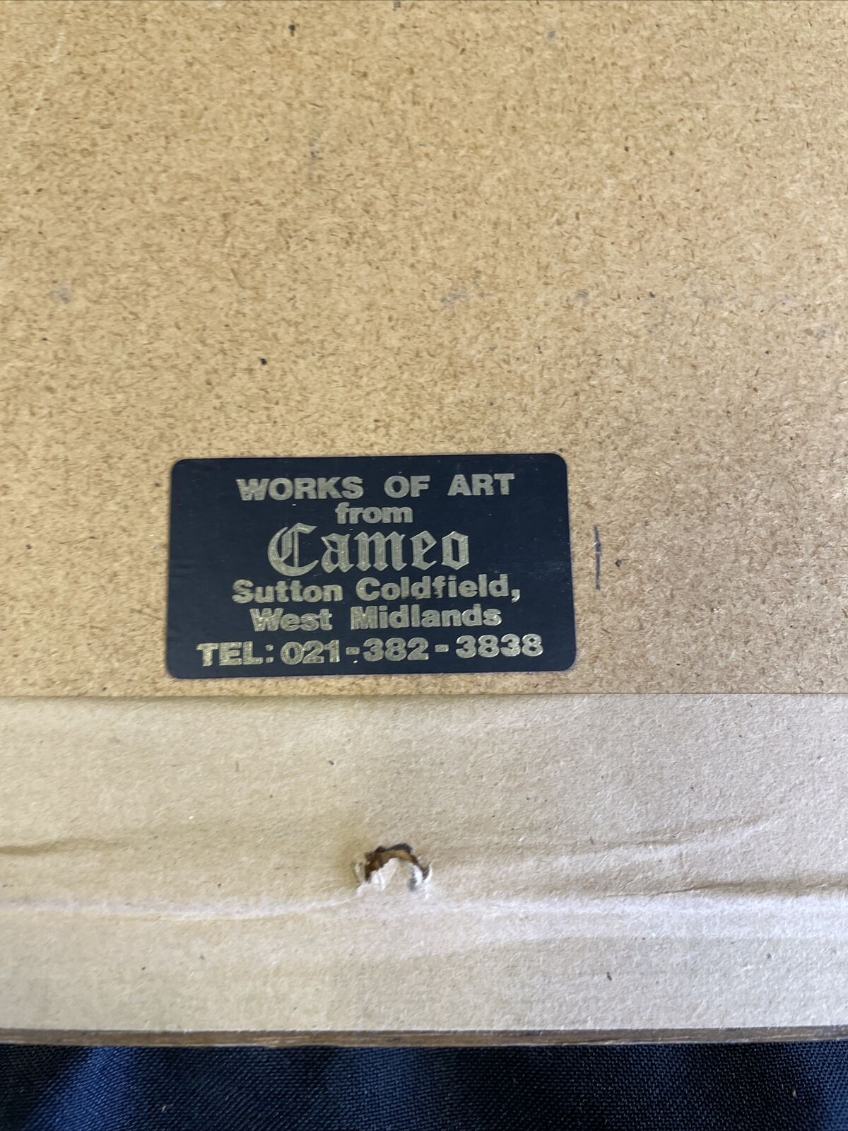 Vintage double matted watercolour print large by F Massa Hay Cart - (8142)