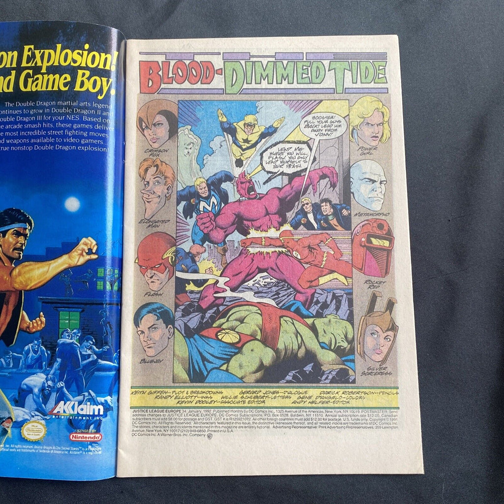 COMIC - DC Comics Justice League EUROPE - Jan 1992 - Silver Sorceress - (8782)
