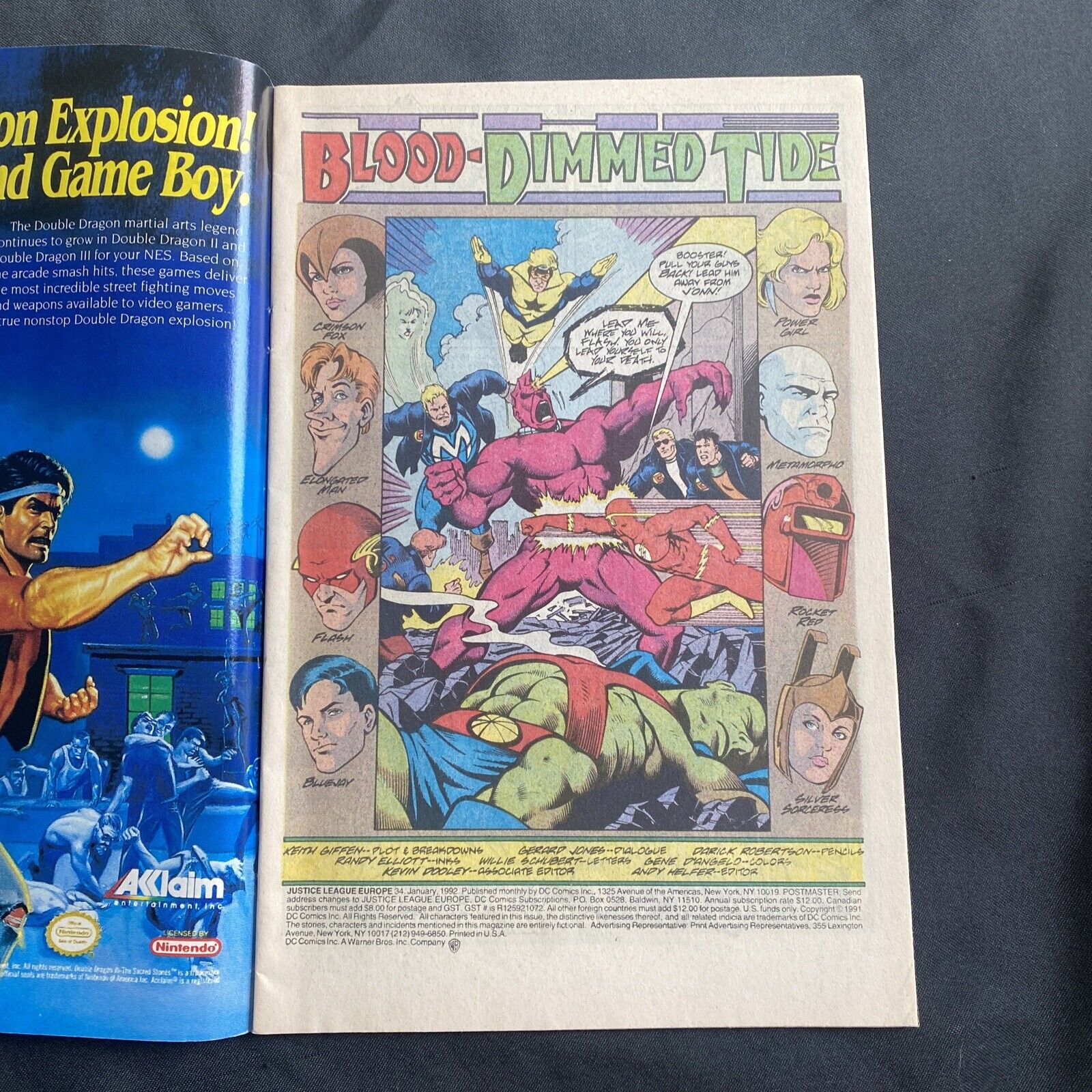 COMIC - DC Comics Justice League EUROPE - Jan 1992 - Silver Sorceress - (8782)