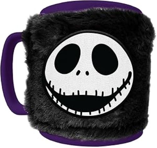 MUG Boxed ceramic with Furry Cover - Nightmare Before Christmas Jack