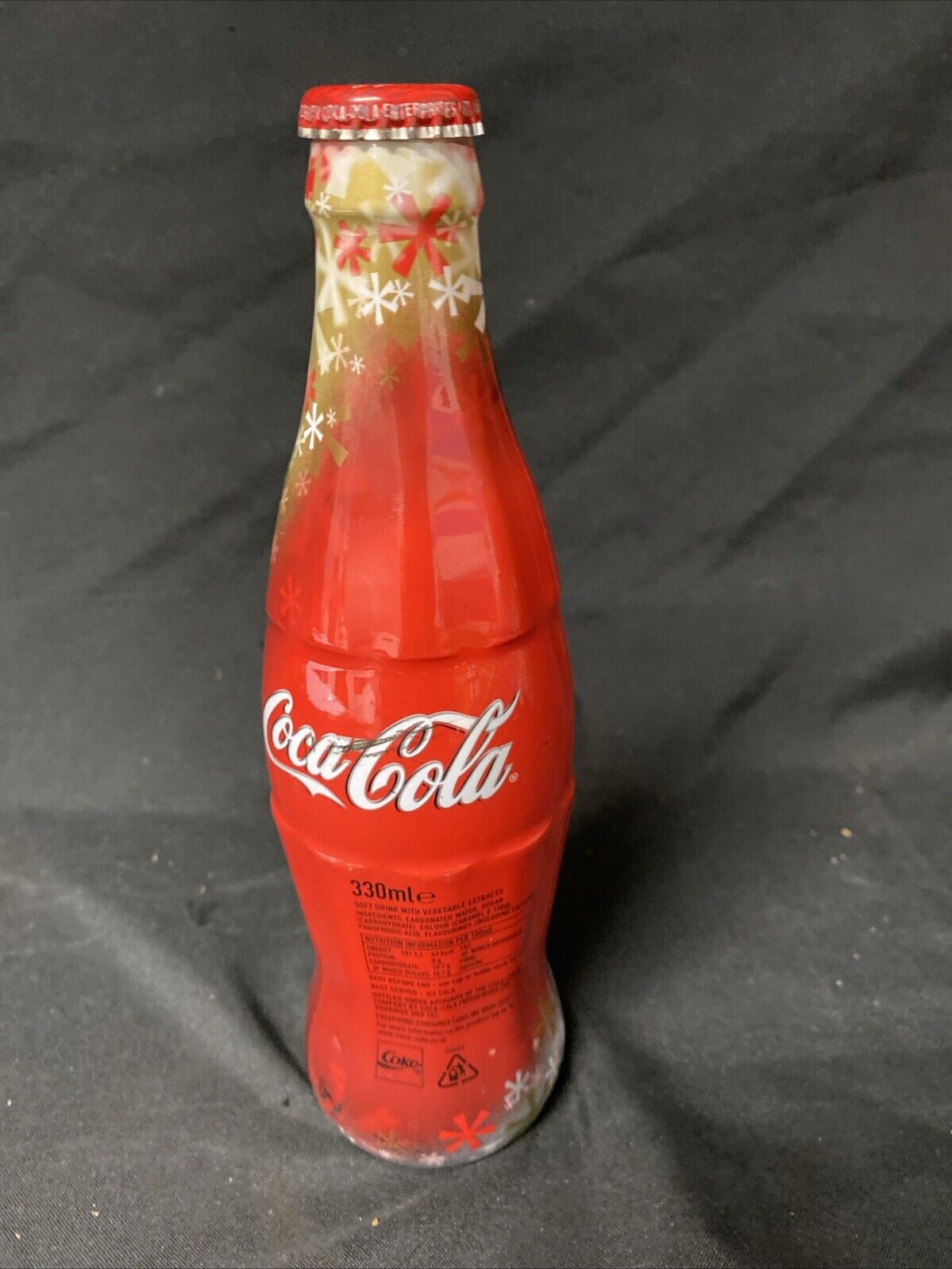 Coca Cola Limited Edition Christmas 2005 Wrapped Coke Bottle - (5522)