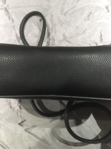 MONARCH Airlines Collectible Air Host Black Leather Effect Handbag Great Cond