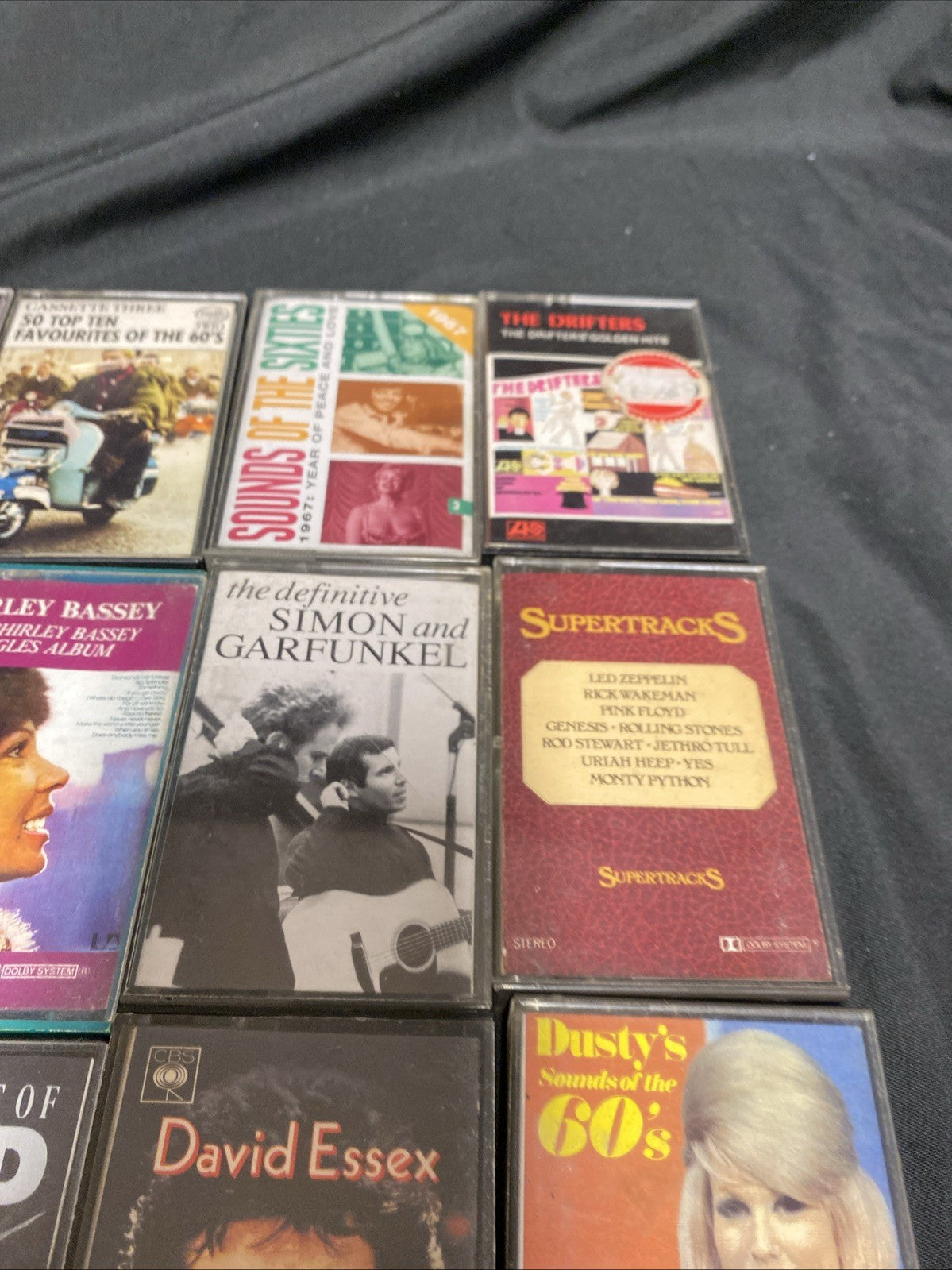 20 Cassette tapes Mainly 50's / 60's / 70's Bassey Garfunkel Dusty Bread - (1740)