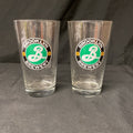 2X Brooklyn Brewery Pint Glasses Lager Beer Drinks Home Bar Pub Party -(1331)